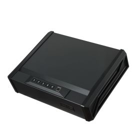 VEVOR Gun Safe, Heavy Duty Handgun Safe with Fingerprint/Password/Key, 3-Way Quick Access Firearm Case Box with Lighting for 2 Pistols & 2 Magazi